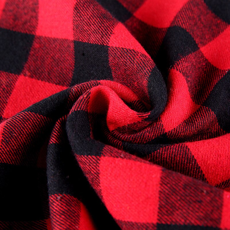 Double Sided Plaid Dog Bandana