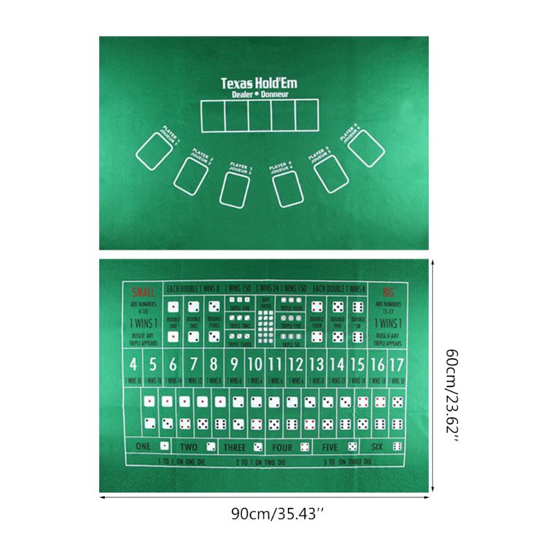 Double Sided Poker Tablecloth Double Sided Poker Tablecloth