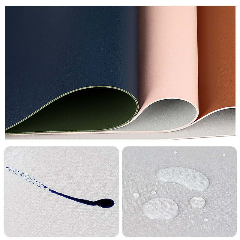 Double Sided PU Leather Mouse Mat Double Sided PU Leather Mouse Mat