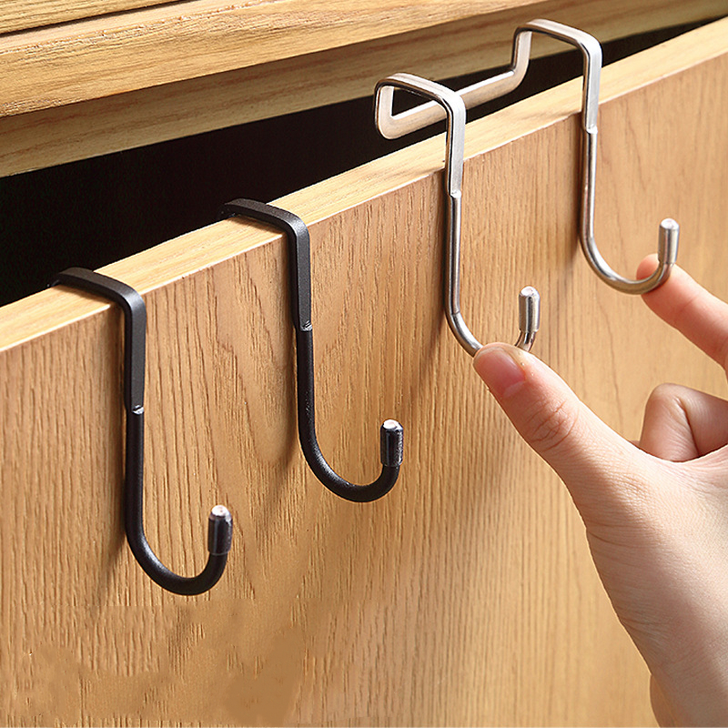 Double Stainless Steel Cabinet Door Hook