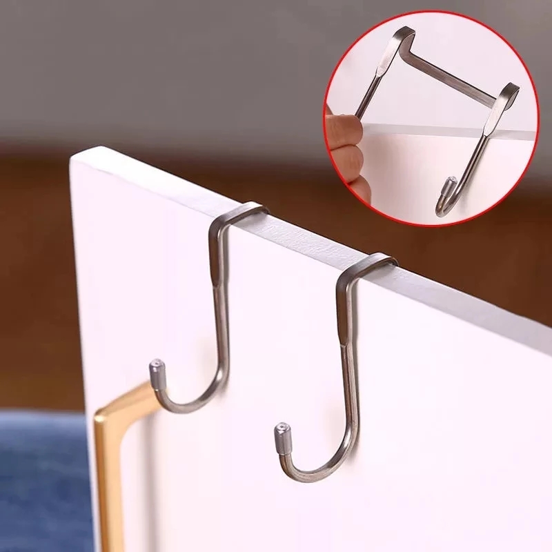 Double Stainless Steel Cabinet Door Hook