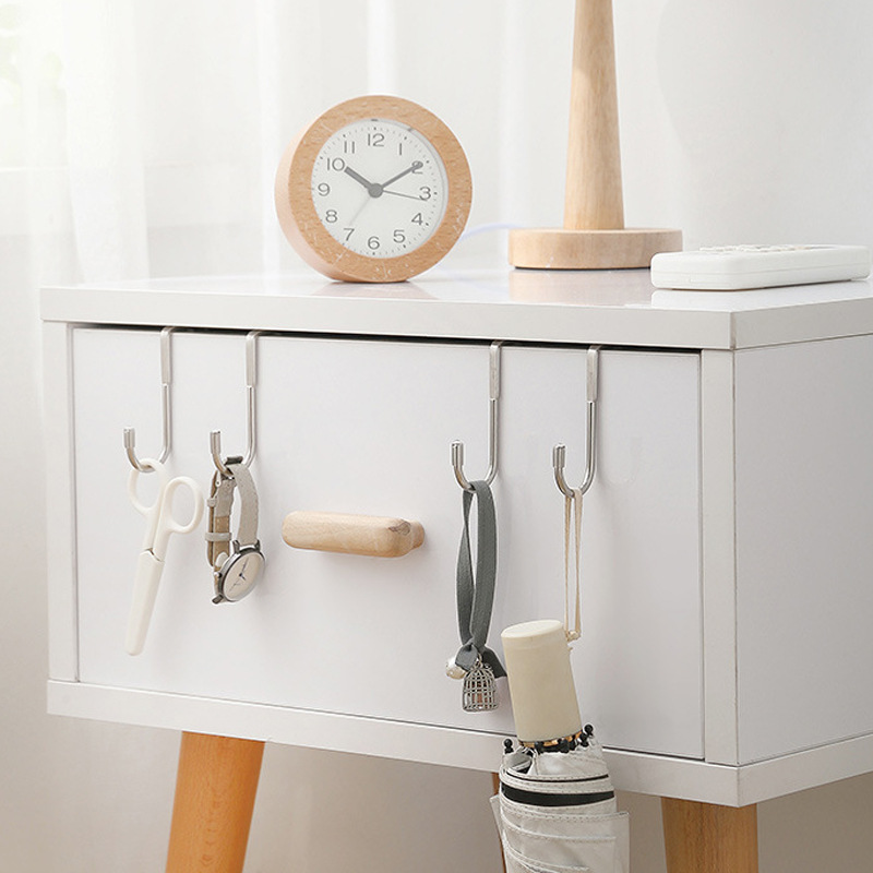 Double Stainless Steel Cabinet Door Hook