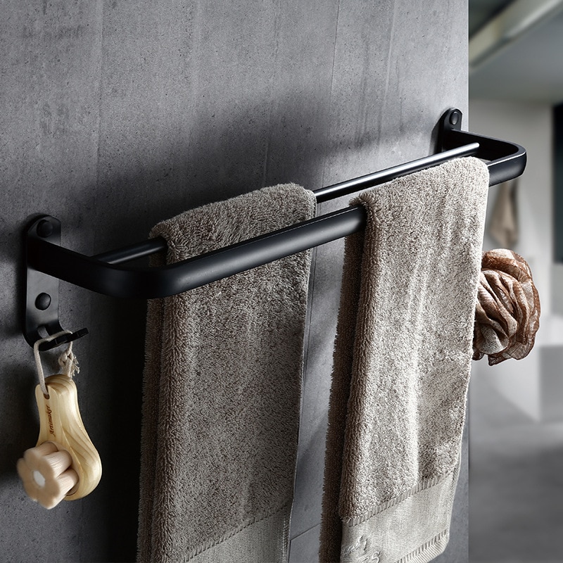 Double Towel Bar Aluminum Rack Double Towel Bar Aluminum Rack