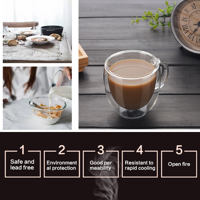 Double Wall Cup Glass Drinkware