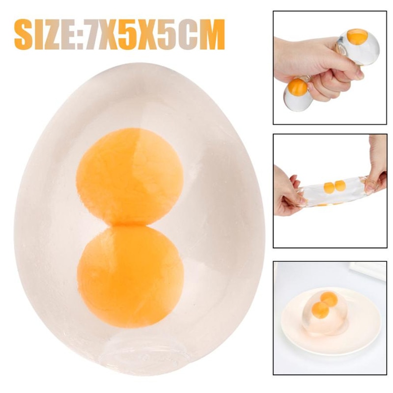 Double Yolk Egg Squishy Toy Stress Ball Double Yolk Egg Squishy Toy Stress Ball