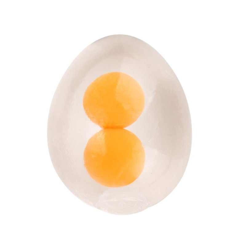 Double Yolk Egg Squishy Toy Stress Ball Double Yolk Egg Squishy Toy Stress Ball