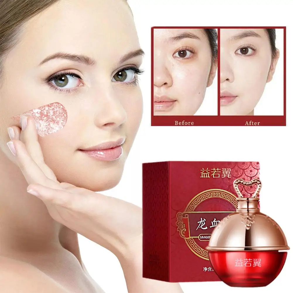 Dragon Blood Paste Face Refine Pores Fade Fine Lines Moisturizing Whitening Anti Aging Brighten Facial Skin Care Cream