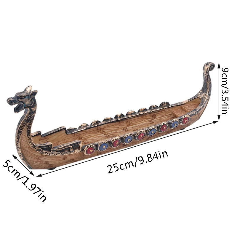 Dragon Boat Incense Stick Holder Burner Hand Carved Censer Ornaments Retro Incense Burners Traditional Design Home Dragon Boat Incense Stick Holder Burner Hand Carved Censer Ornaments Retro Incense Burners Traditional Design Home