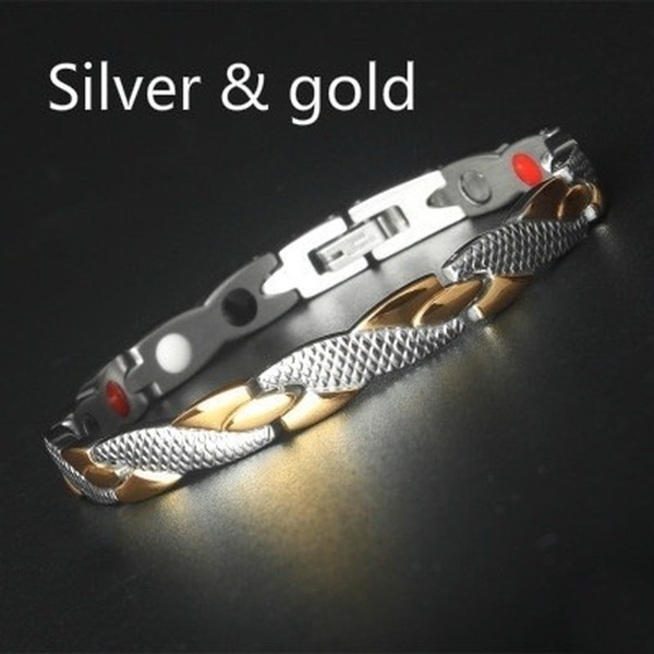 Dragon Pattern 6 In One Magnetic Therapy Bracelet Healthy Weight Loss Bracelet Sports Bracelet Luxury Jewelry Gift