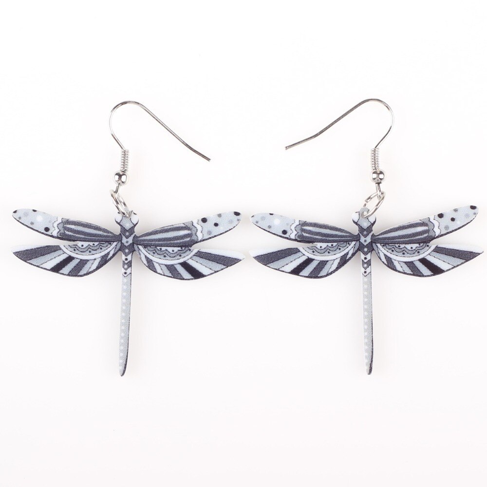 Dragonfly Earrings Long Dangle Earrings