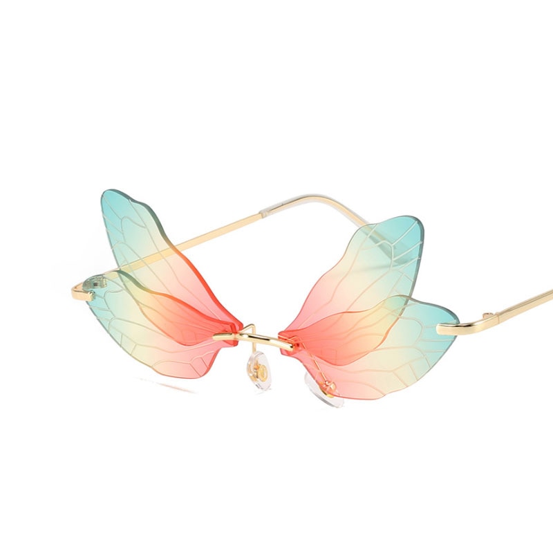 Dragonfly Wings Sunglasses Rimless Eyewear Dragonfly Wings Sunglasses Rimless Eyewear