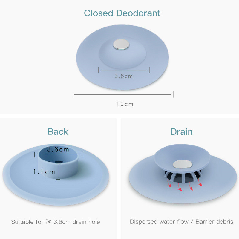 Drain Stopper Rubber Sink Plug Filter