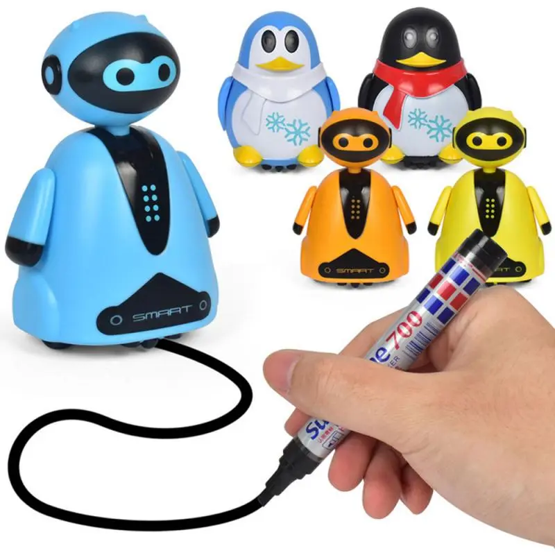 Draw Lines Follow Toy Creative Inductive Electric Robot Car Follow Any Line You Draw Robot Penguin Toy Educational Toy Draw Lines Follow Toy Creative Inductive Electric Robot Car Follow Any Line You Draw Robot Penguin Toy Educational Toy
