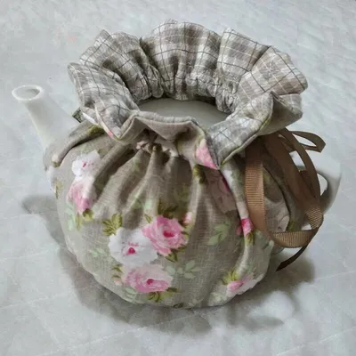 Drawstring Cotton Tea Pot Cover