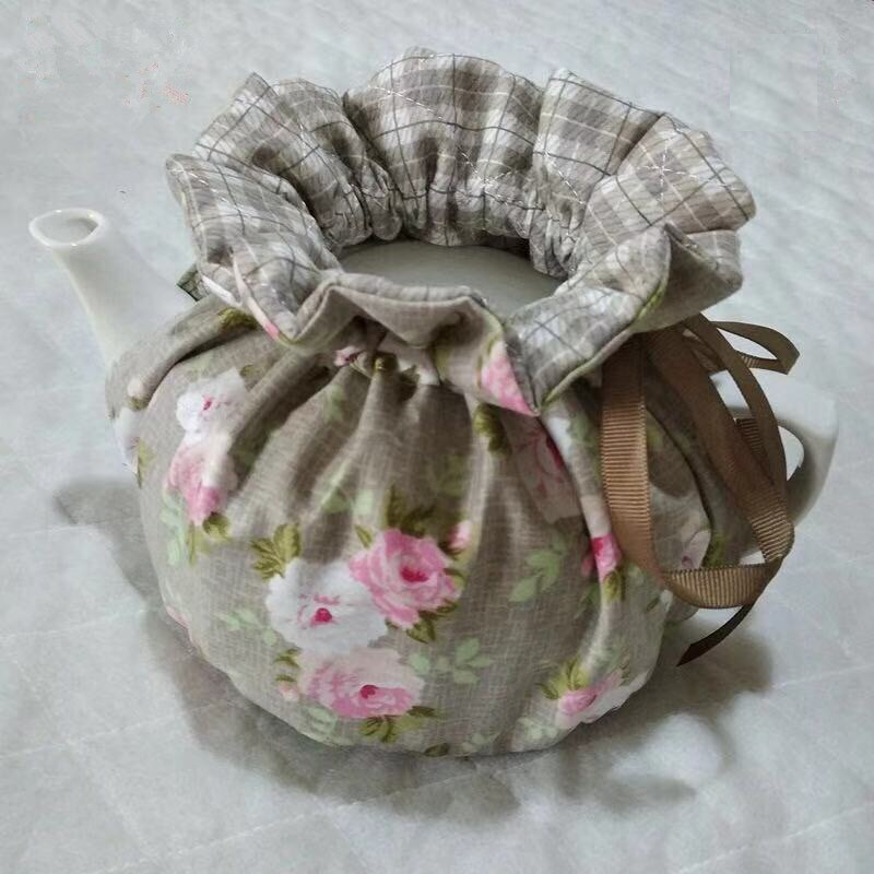 Drawstring Cotton Tea Pot Cover Drawstring Cotton Tea Pot Cover