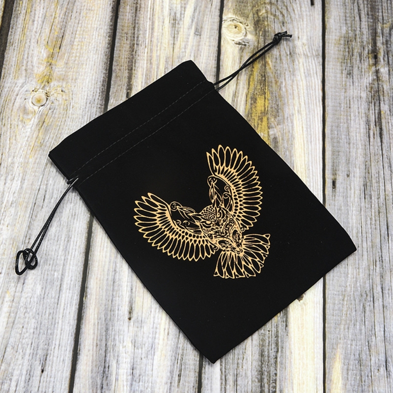 Drawstring Flannel Tarot Pouch