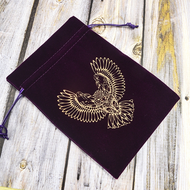 Drawstring Flannel Tarot Pouch