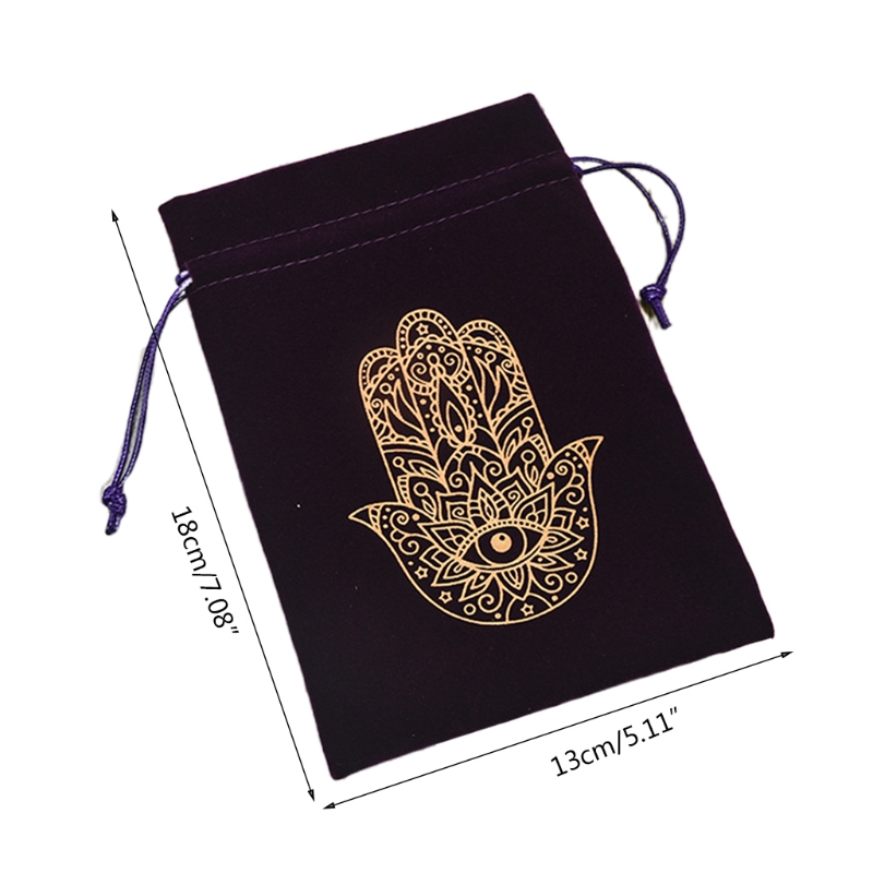 Drawstring Flannel Tarot Pouch