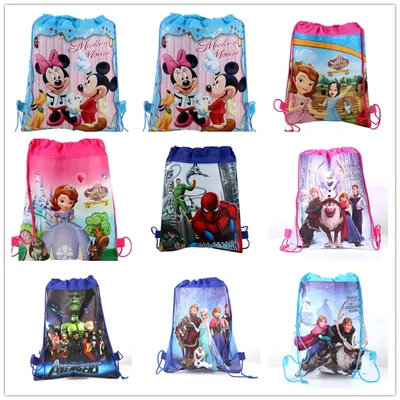 Drawstring Kids Bag Cartoon Design