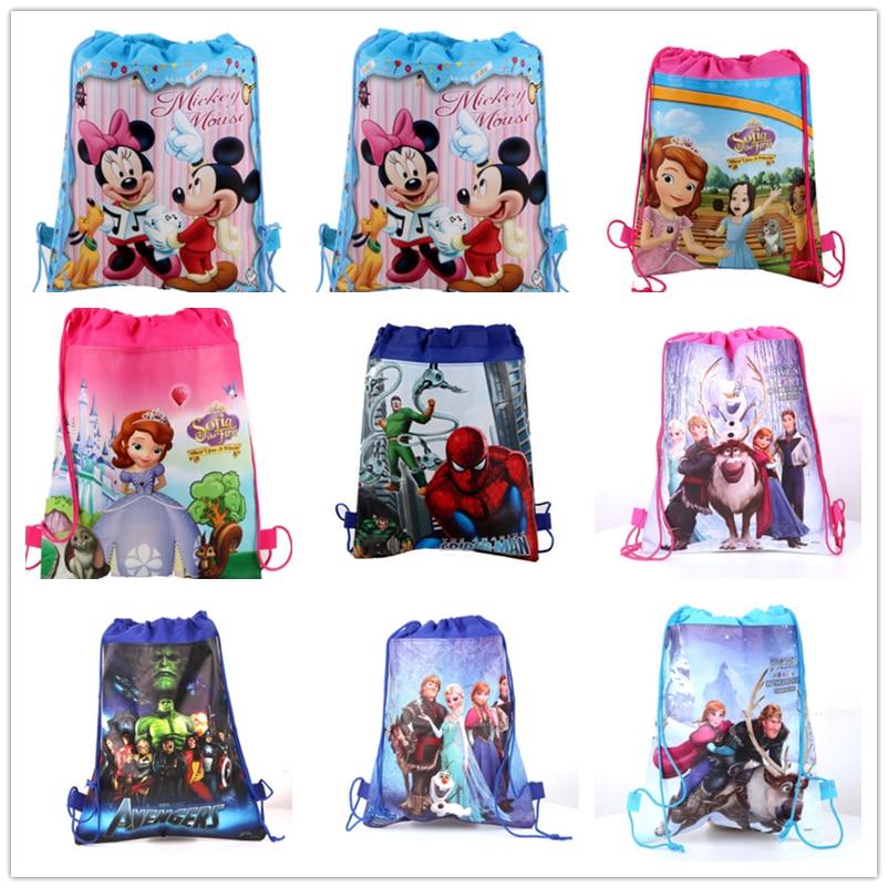 Drawstring Kids Bag Cartoon Design