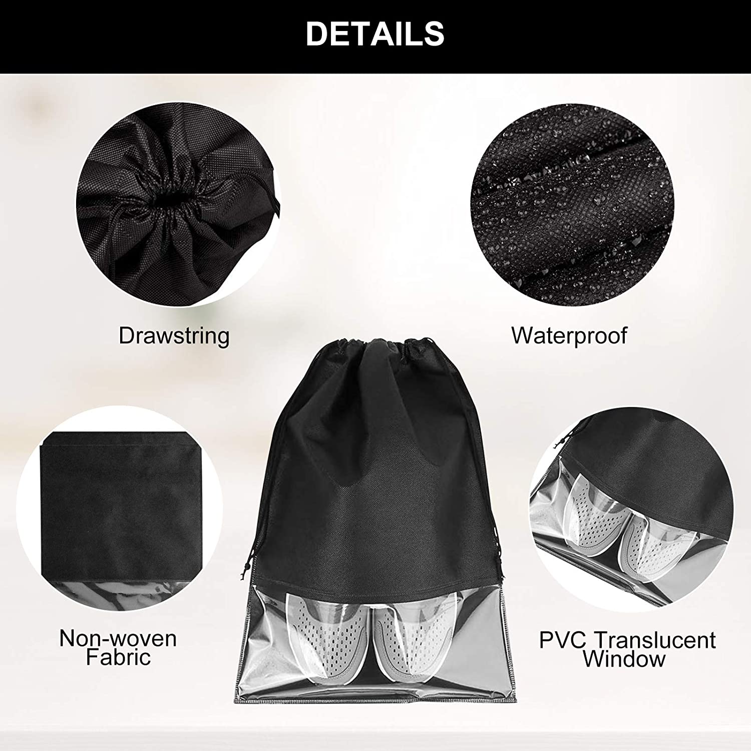 Drawstring Luggage Shoe Bags (10 pcs) Drawstring Luggage Shoe Bags (10 pcs)