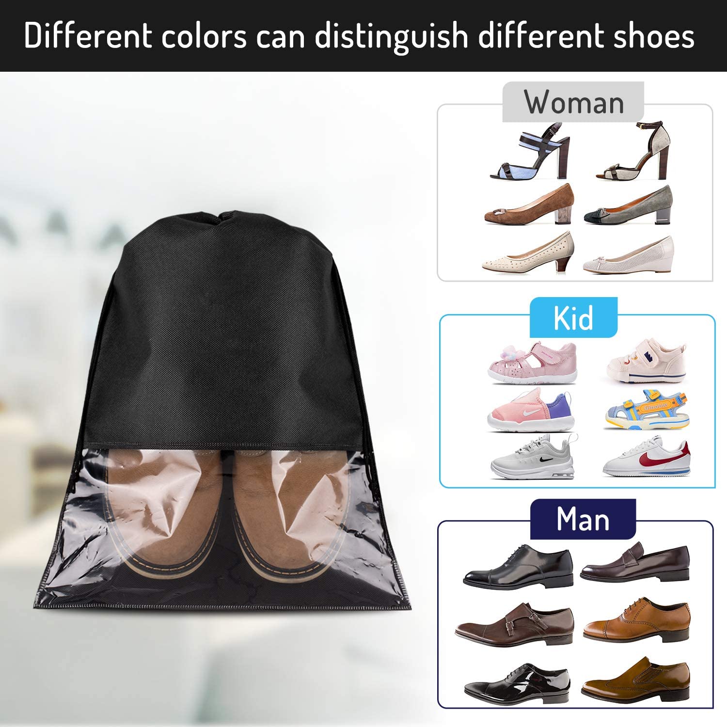 Drawstring Luggage Shoe Bags (10 pcs) Drawstring Luggage Shoe Bags (10 pcs)