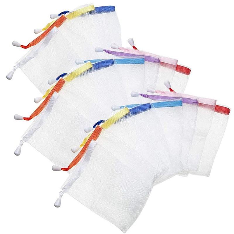 Drawstring Mesh Soap Net Bags (10pcs) Drawstring Mesh Soap Net Bags (10pcs)