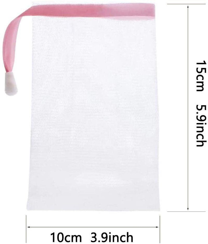 Drawstring Mesh Soap Net Bags (10pcs) Drawstring Mesh Soap Net Bags (10pcs)