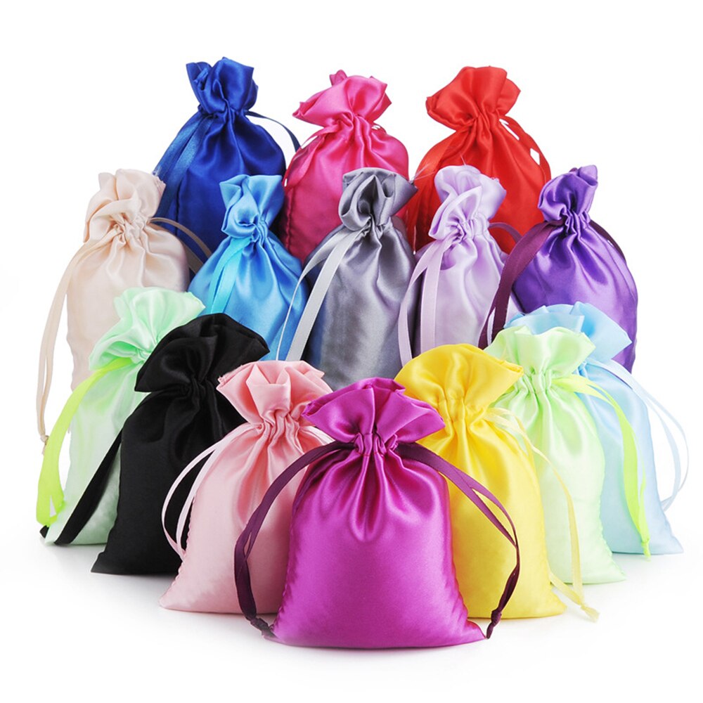 Drawstring Satin Jewelry Pouches (10pcs) Drawstring Satin Jewelry Pouches (10pcs)