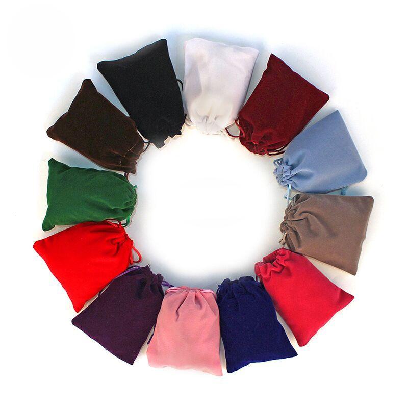 Drawstring Velvet Jewelry Pouches (50 pcs)