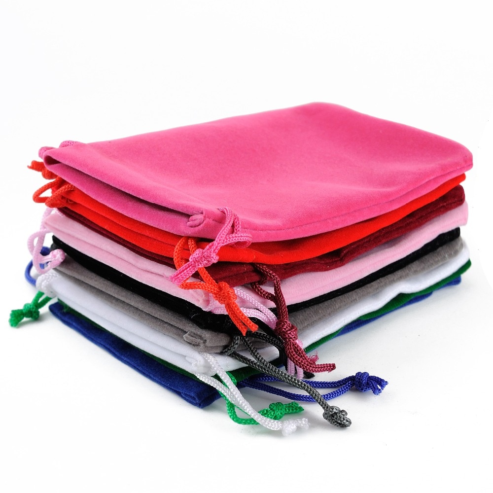 Drawstring Velvet Jewelry Pouches (50 pcs) Drawstring Velvet Jewelry Pouches (50 pcs)