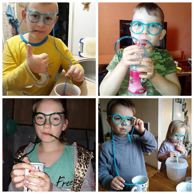 Drinking Eyeglass Straw Funky Drinking Tool Drinking Eyeglass Straw Funky Drinking Tool