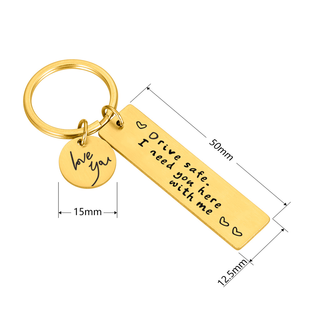 Drive Safe Keychain Gift for Lover Drive Safe Keychain Gift for Lover