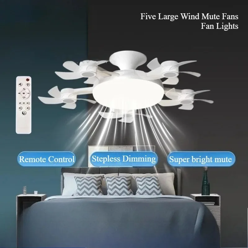 Drone Design Silent Ceiling Fan Light E27 Base Remote Controlled Dimmable 3 Color LED Ceiling Fanlight for Living Room Drone Design Silent Ceiling Fan Light E27 Base Remote Controlled Dimmable 3 Color LED Ceiling Fanlight for Living Room