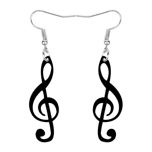 Drop Dangle Musical Note Earrings