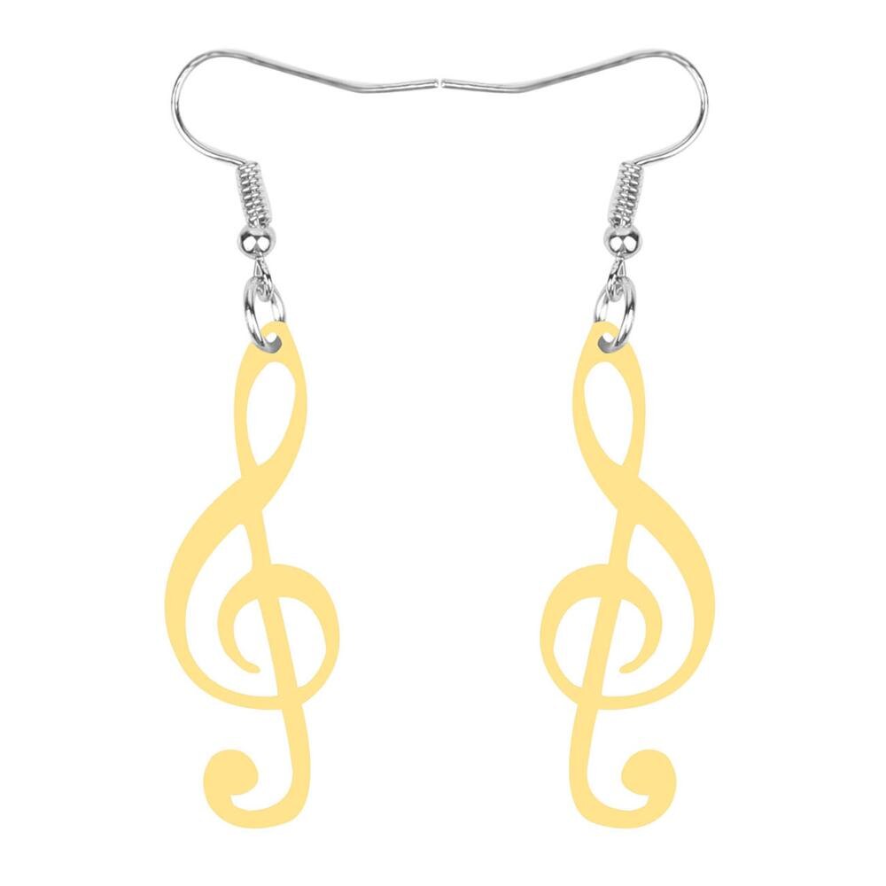 Drop Dangle Musical Note Earrings