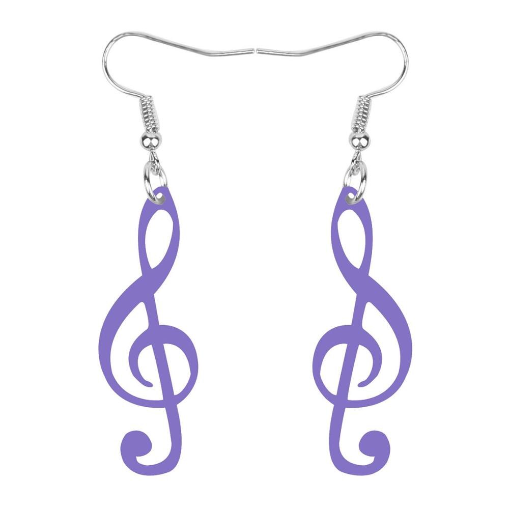 Drop Dangle Musical Note Earrings