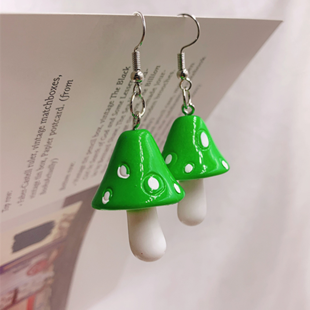 Drop Style Acrylic Toadstool Earrings