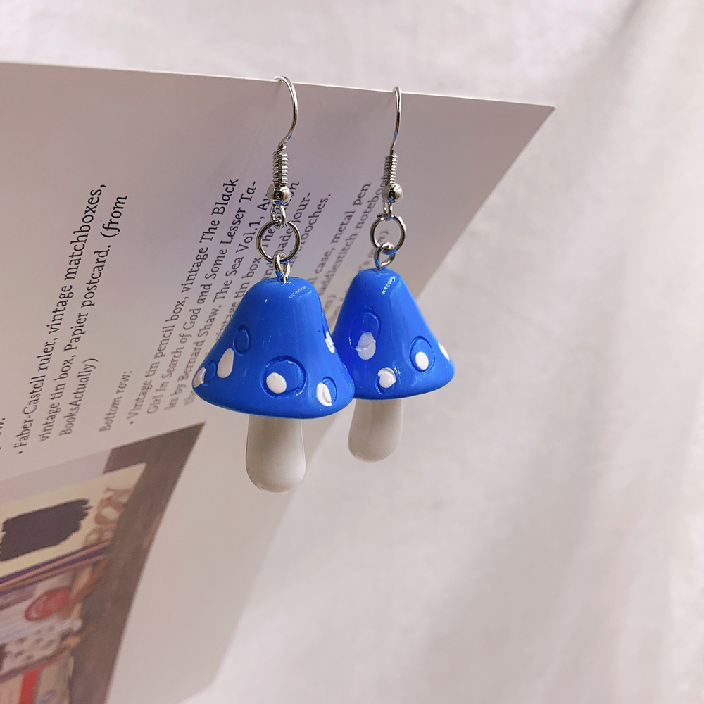 Drop Style Acrylic Toadstool Earrings