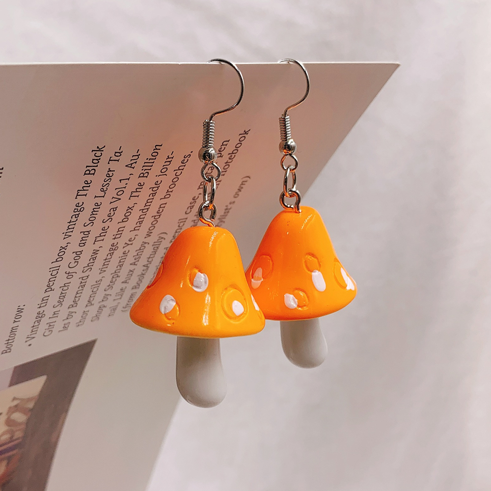 Drop Style Acrylic Toadstool Earrings