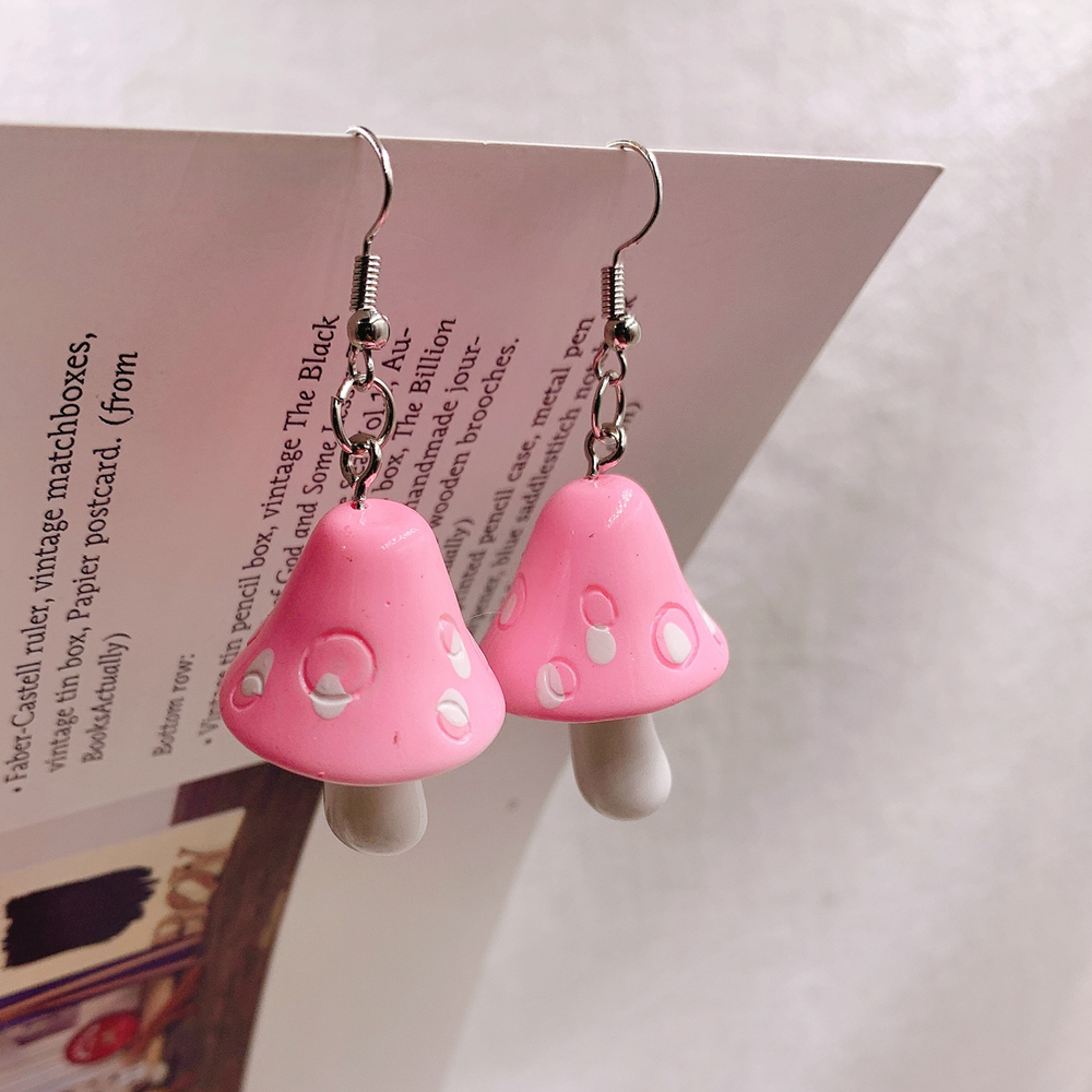 Drop Style Acrylic Toadstool Earrings