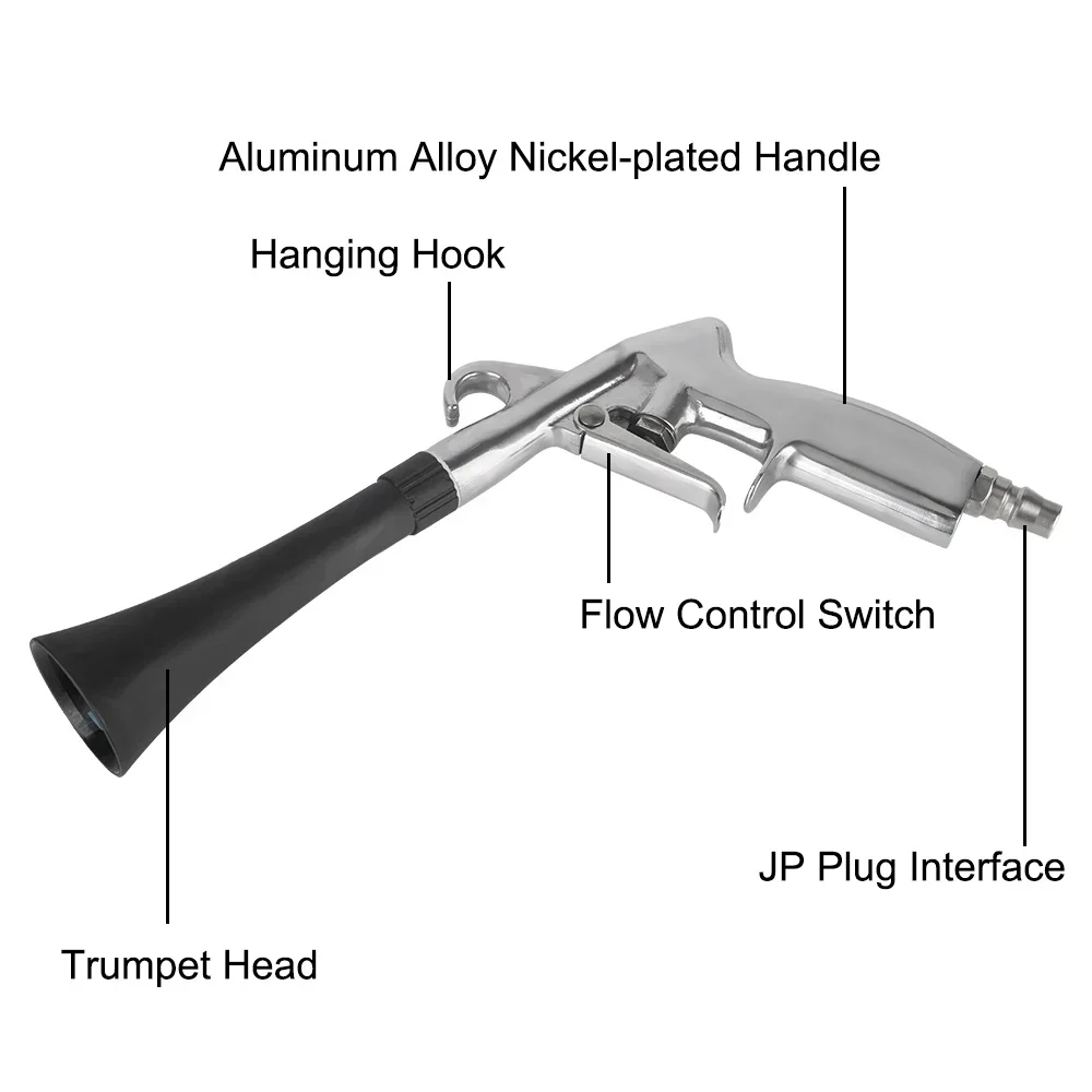 Dry Cleaning High Pressure Gun Car Wash Gun 0.4Mpa-10Mpa Tornador Air Blow Interior Detailing Cleaning Tools Dust