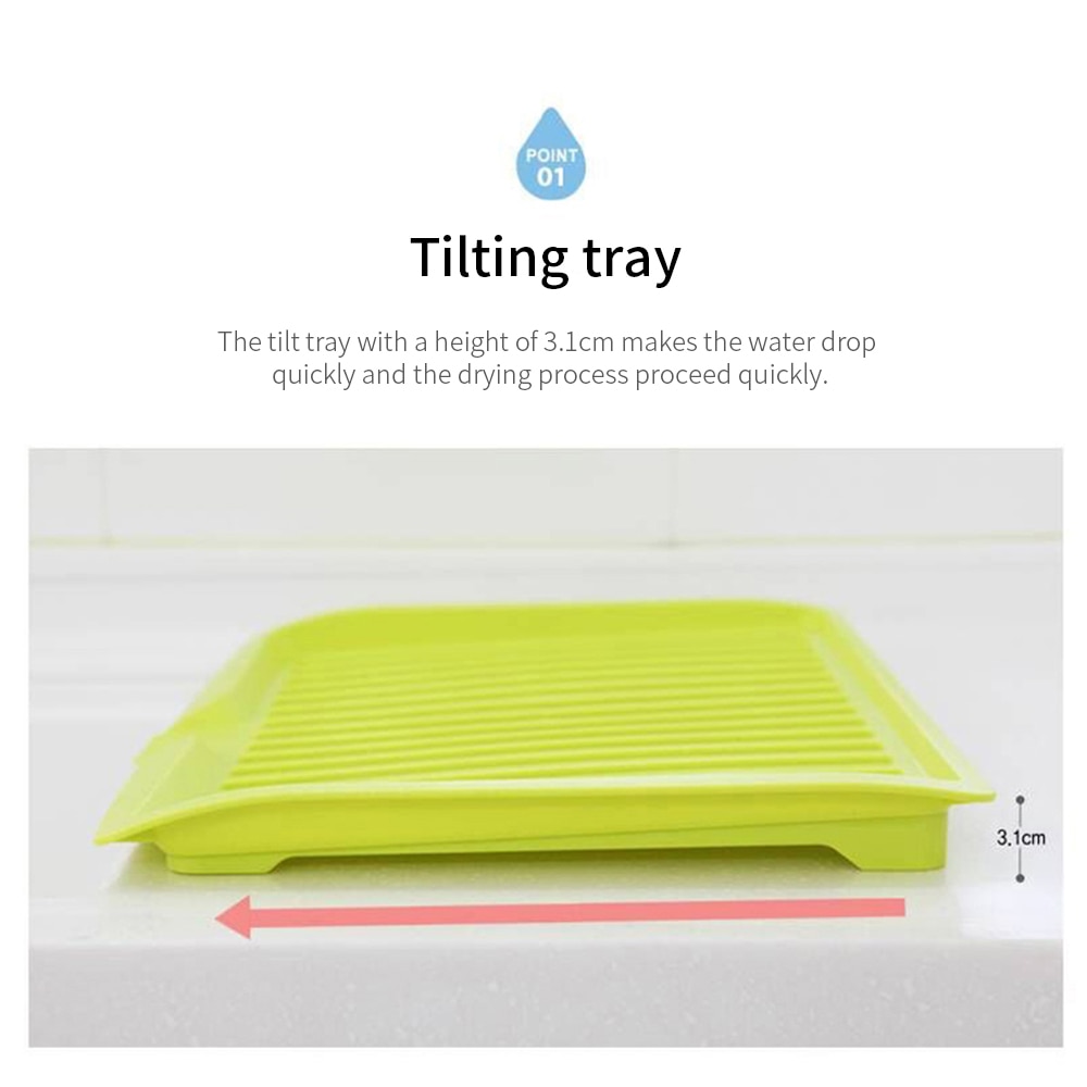 Drying Rack Kitchen Sink Drainer Tray
