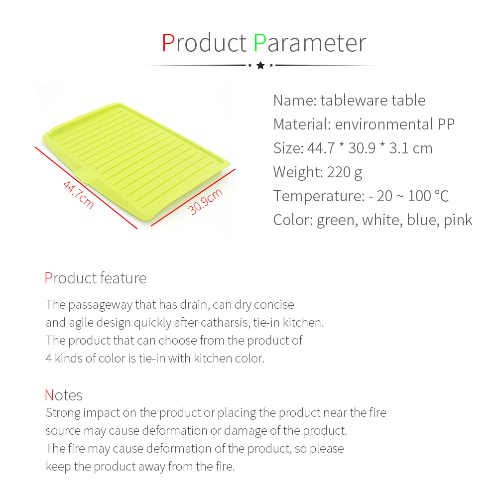 Drying Rack Kitchen Sink Drainer Tray