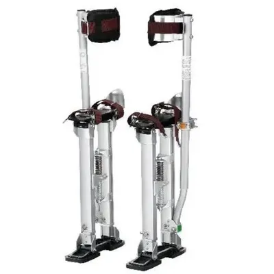 Drywall Stilts 18”-30” or 36”-50” Adjustable Aluminum Tool Stilts with Protective Knee Pads Non-Slip Work Stilts for Drywall Stilts 18”-30” or 36”-50” Adjustable Aluminum Tool Stilts with Protective Knee Pads Non-Slip Work Stilts for