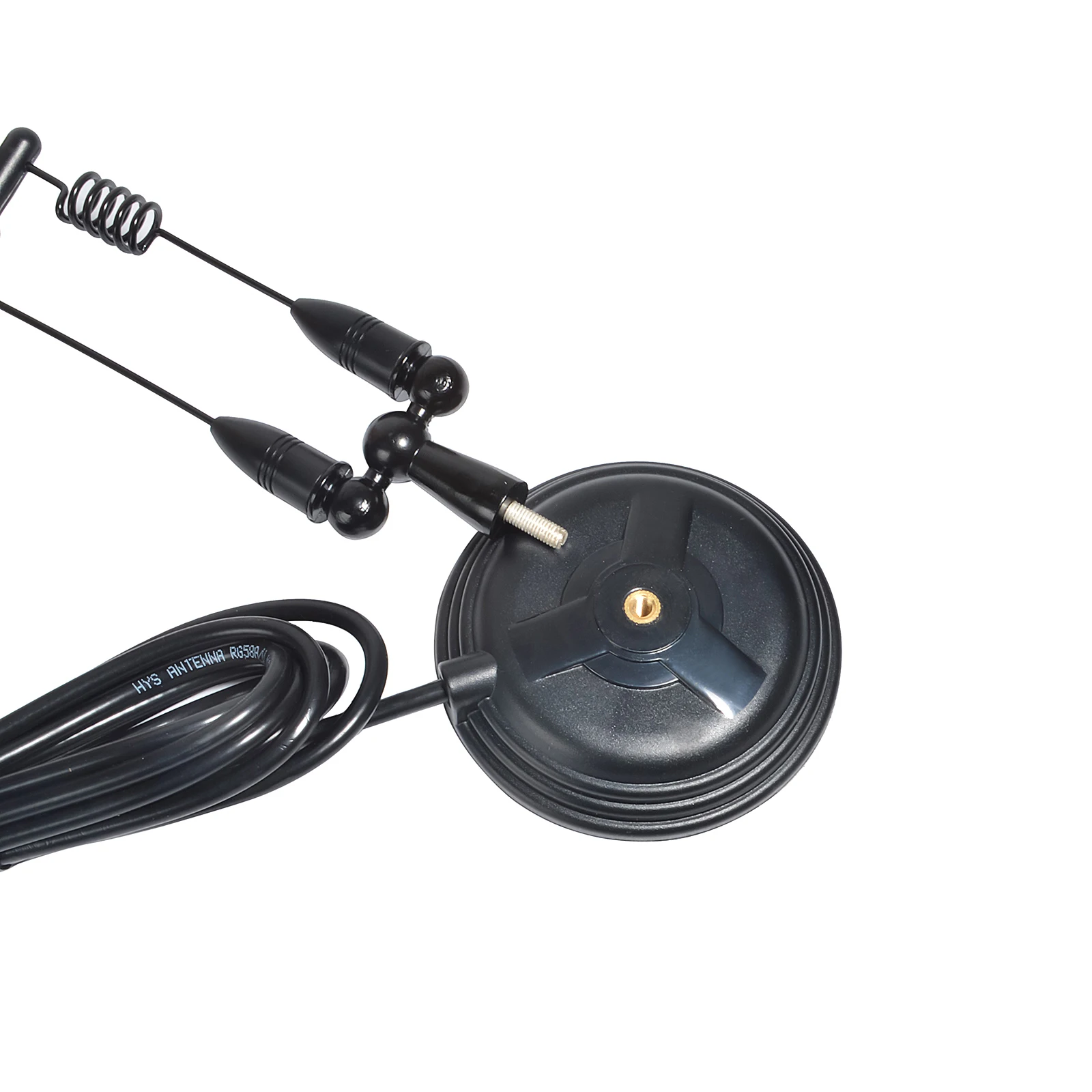 Dual Band Mobile Antenna Magnetic Base ,2m 70cm VHF/UHF Vehicle whip Antenna W/13ft RG58 Coaxial Cable&3.5inchs
