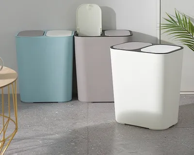 Dual Compartment Trash Can Dual Compartment Trash Can