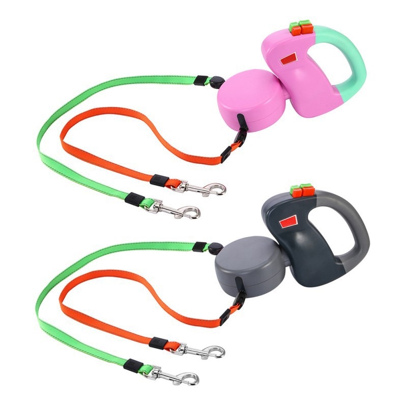 Dual Dog Leash Retractable Cord Dual Dog Leash Retractable Cord