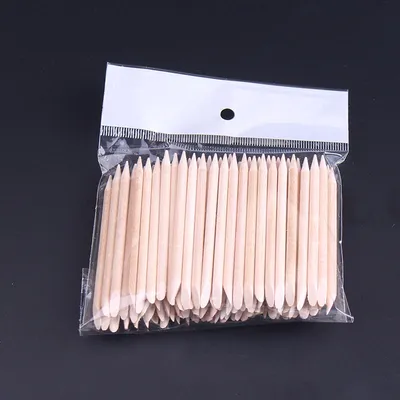 Dual End Wooden Cuticle Pusher (100 pcs)