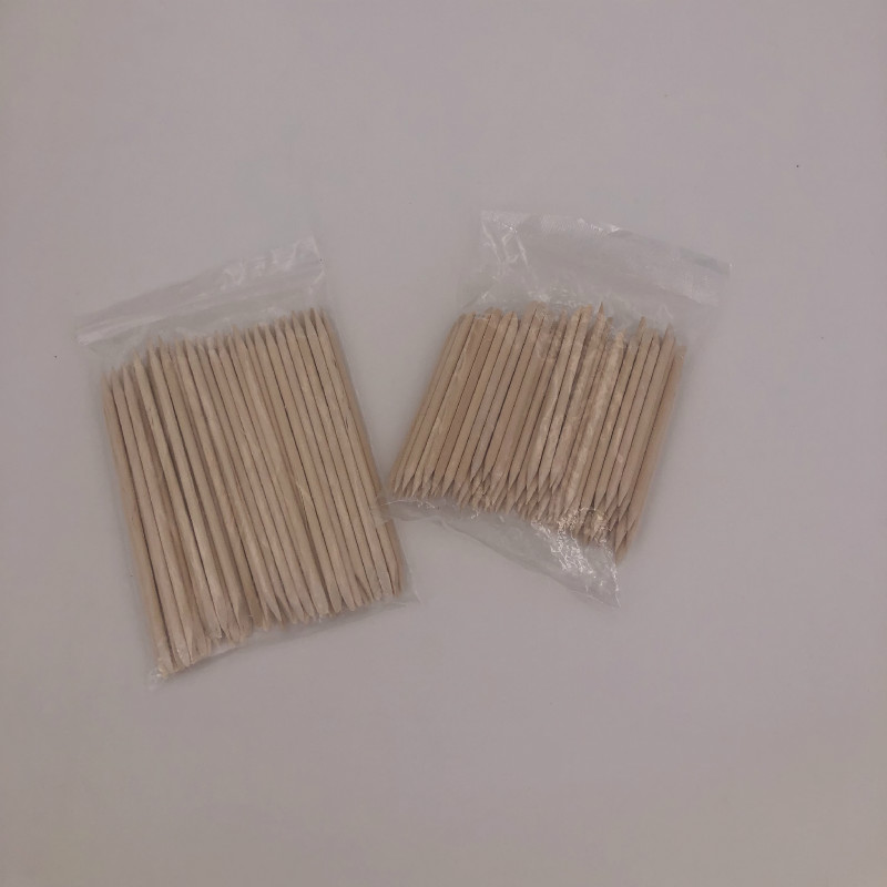 Dual End Wooden Cuticle Pusher (100 pcs)